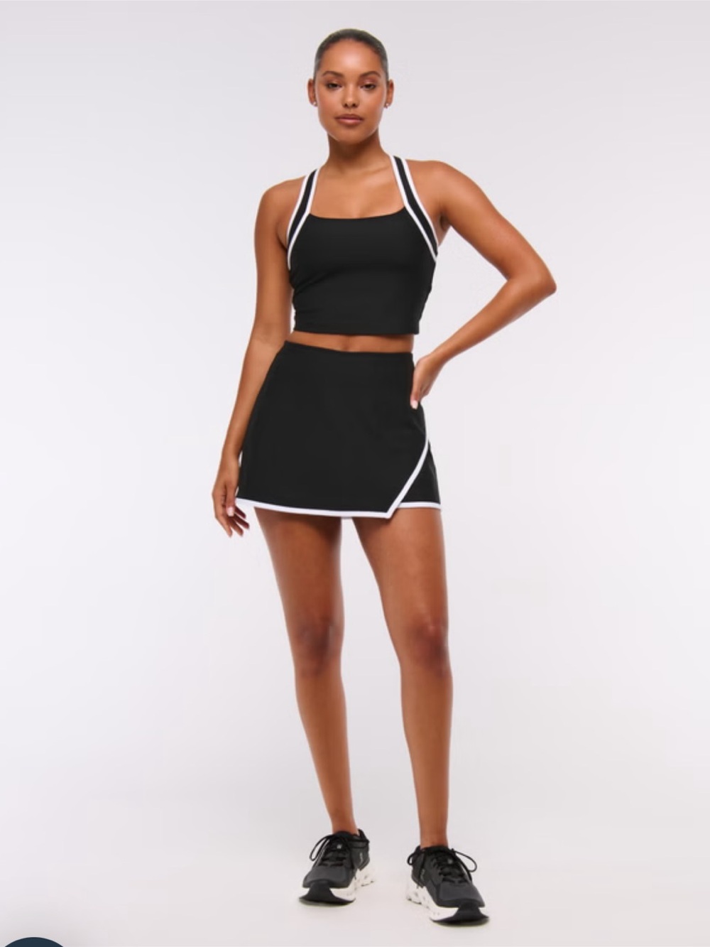 Abercrombie & Fitch YPB sculptLUX Lined Wrap Skirt Black Size XXL New With Tags
